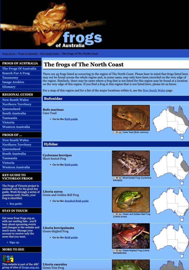 Frogs of Australia​